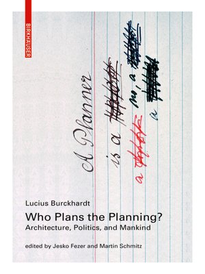 cover image of Who Plans the Planning?